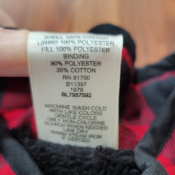 Blair Buffalo Plaid Fleece Lined Vest Size Large - Picture 9 of 10
